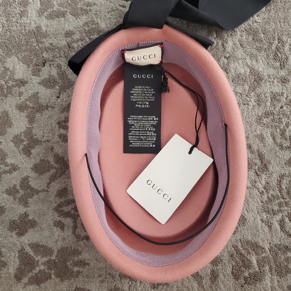 Gucci Double Bow Pink Hat M - Picture 9 of 10